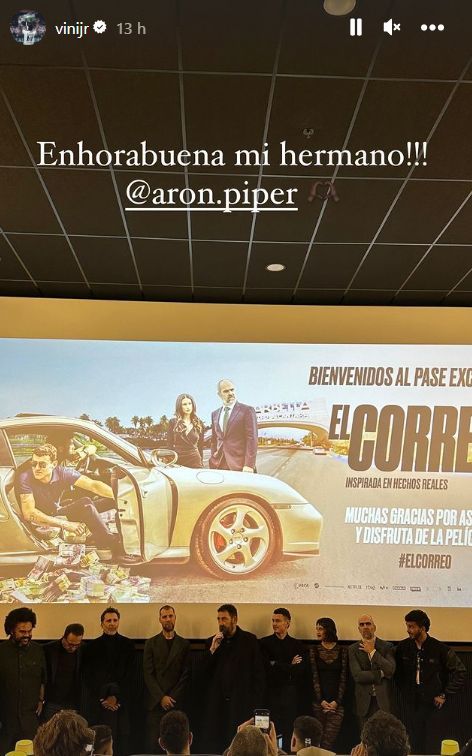  Vinicius presumió del trabajo de su amigo, Arón Piper, en Instagram (@vinijr)