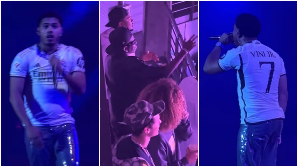  Vinicius en el concierto de Myke Towers (Redes sociales)