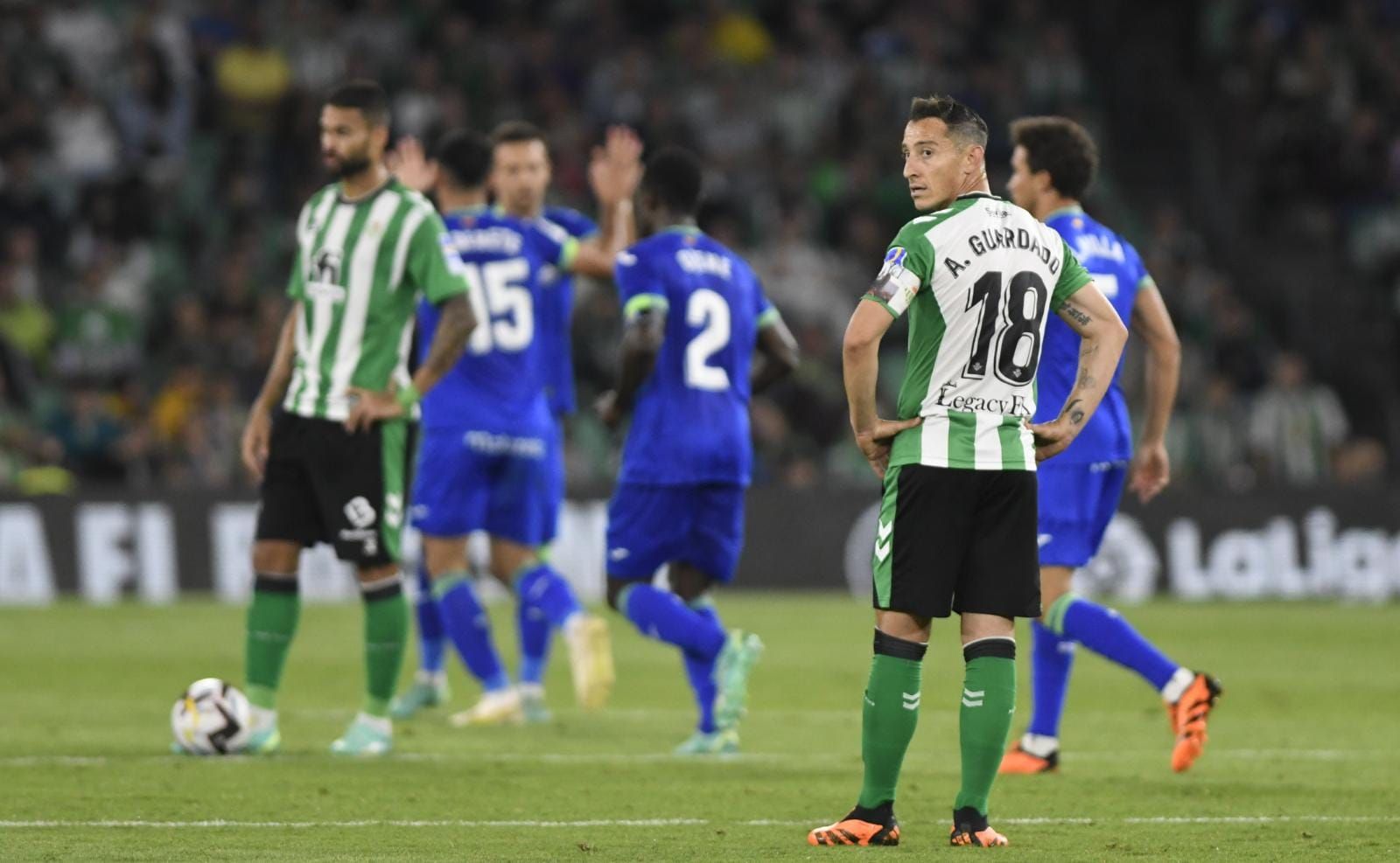  Guardado, tras el gol del Getafe.
