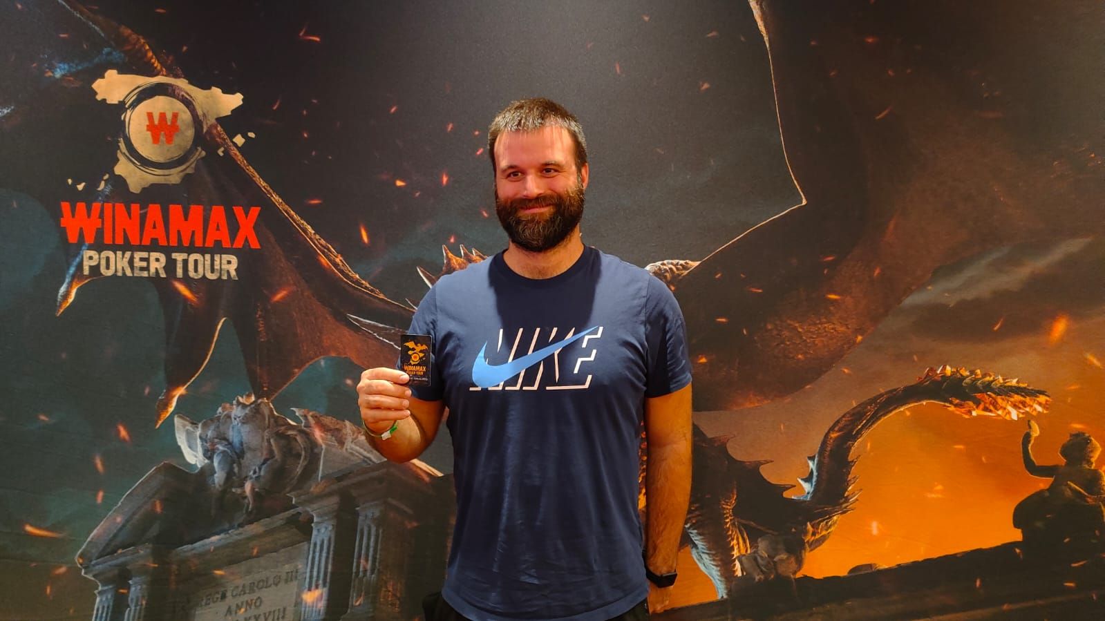 Pablo, uno de los ganadores del Winamax Poker Tour en Bilbao.