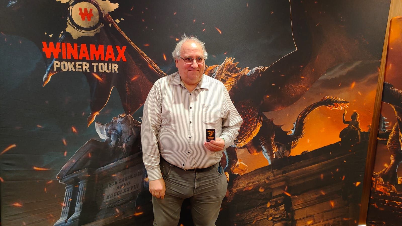 Miguel Ángel, uno de los ganadores del Winamax Poker Tour en Bilbao.