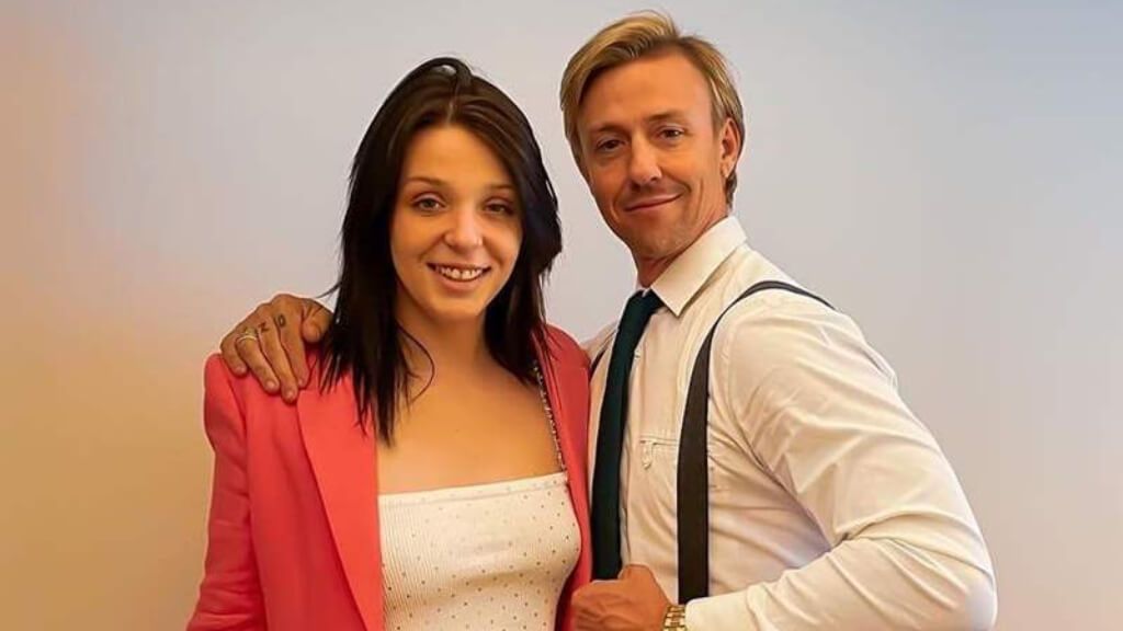  Zayra Gutiérrez junto a su padre, Guti