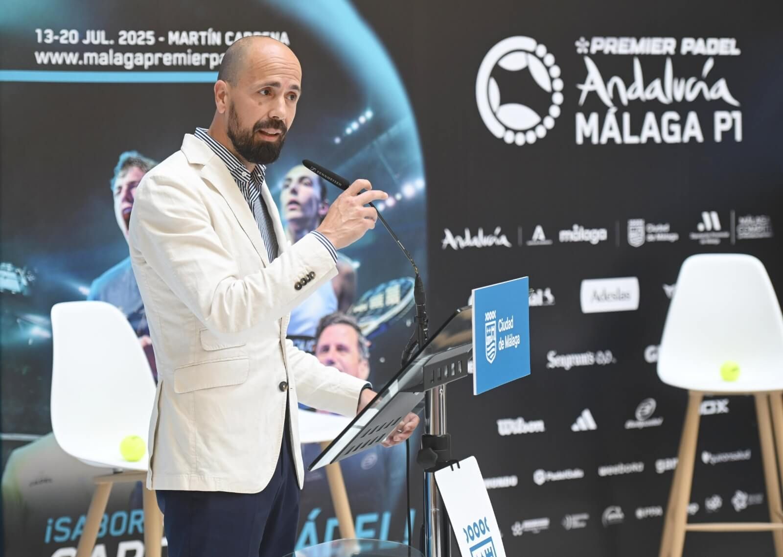  Presentación del Premier Pádel en Málaga.