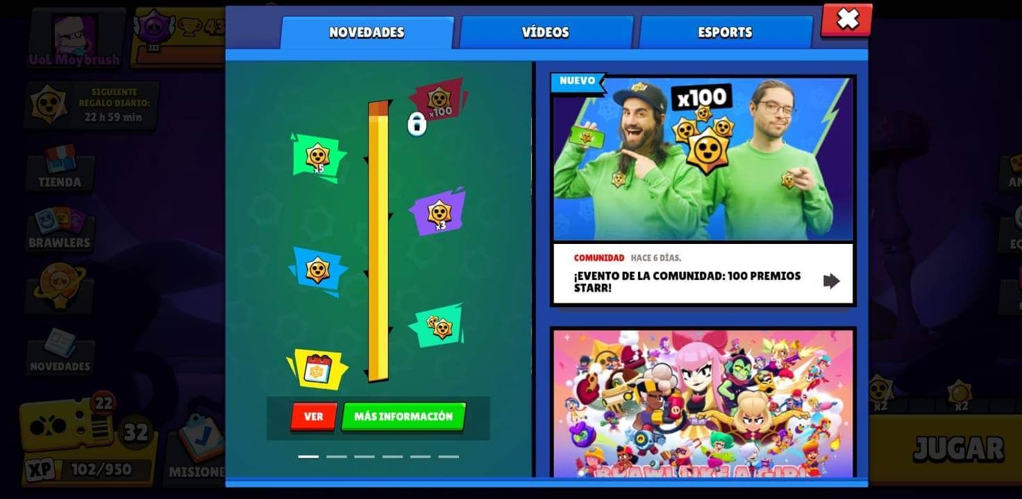  El objetivo de los 100 Premios Starr, casi completo en Brawl Stars