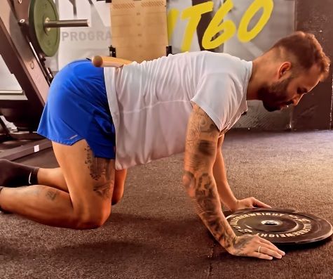  Jesé Rodríguez, en su entrenamiento más atípico con Aurah Ruiz.