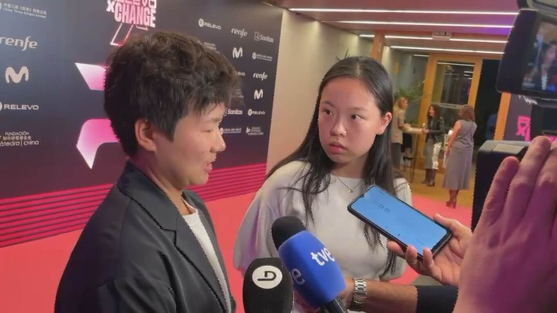  He Bing Jiao en los premios de Relevo (ElDesmarque)