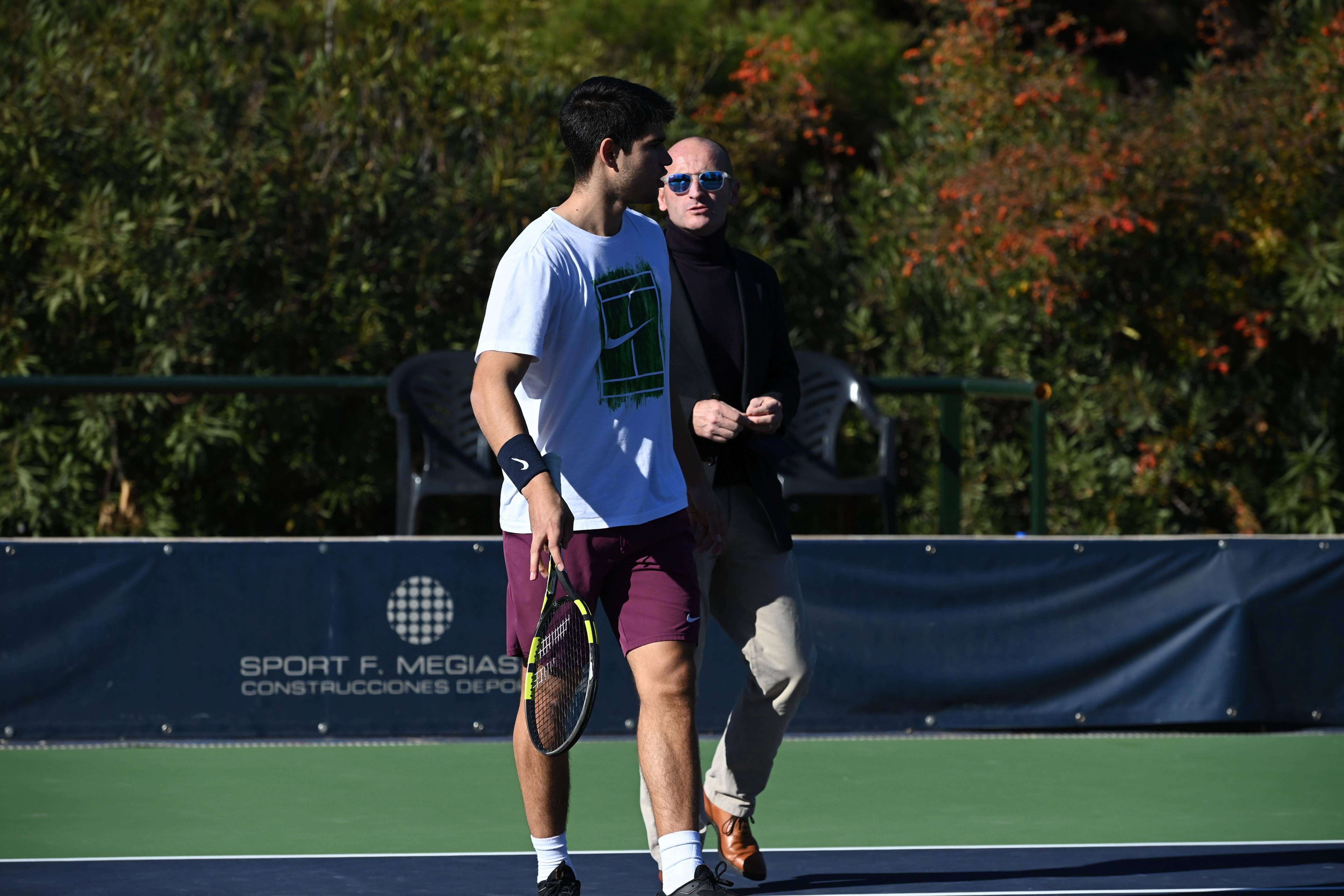 Albert Molina junto a Carlos Alcaraz