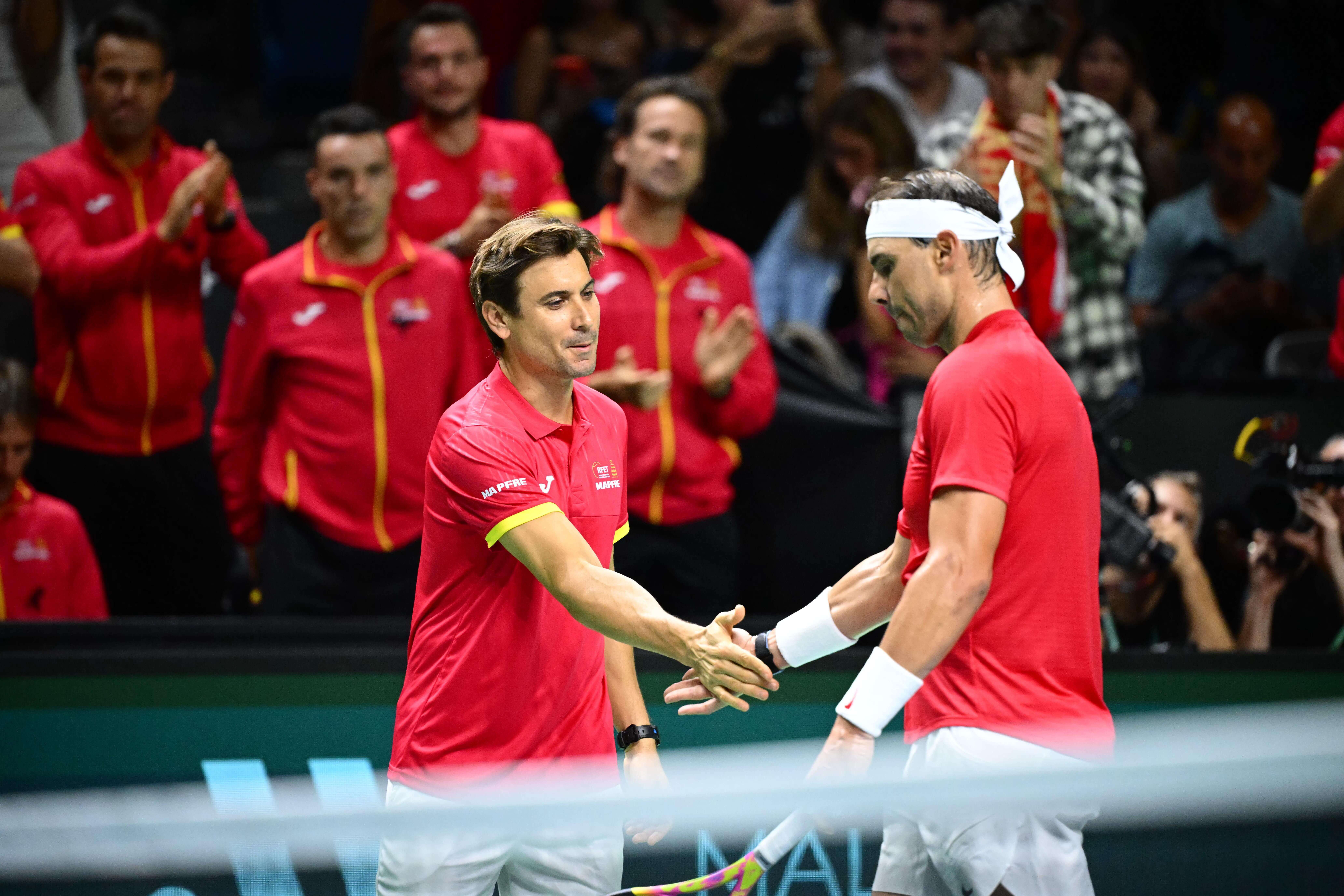  David Ferrer y Rafa Nadal en la Copa Davis 2024