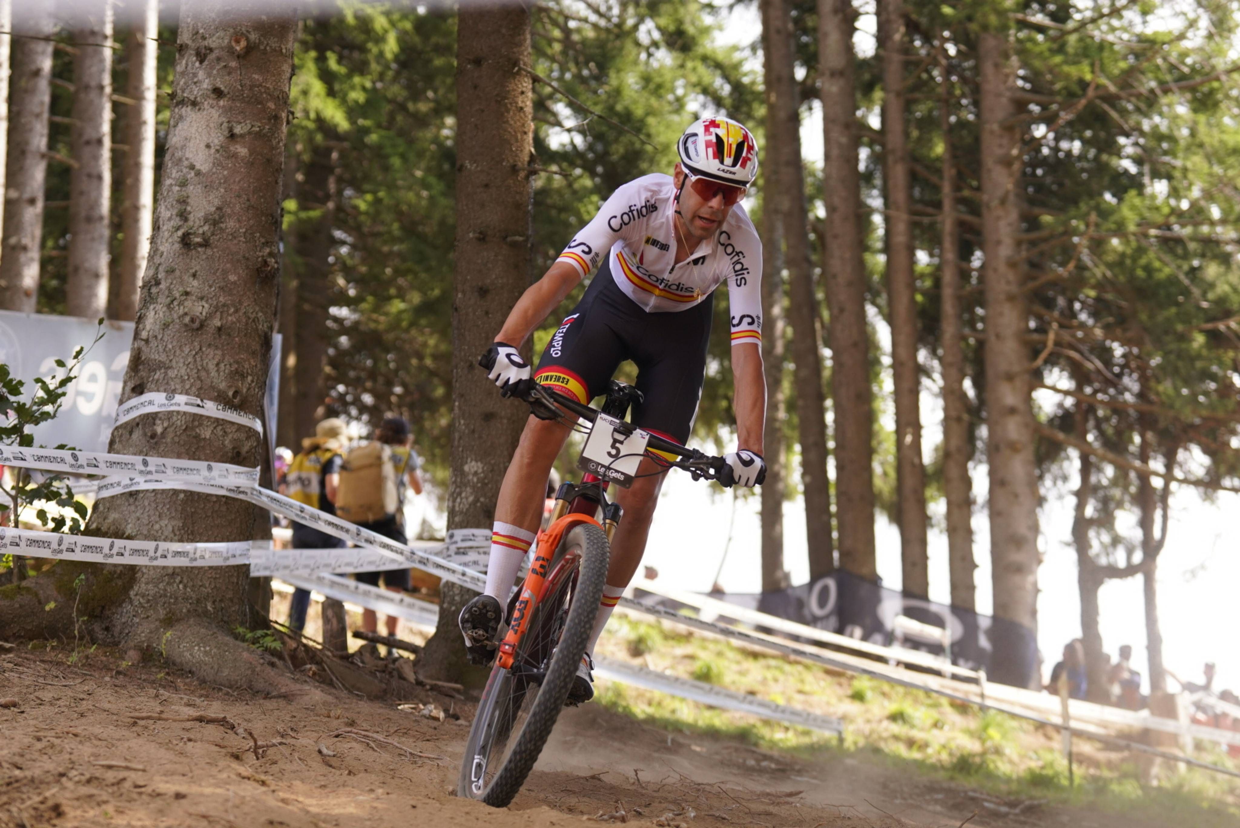  David Valero en la UCI Montain Bike 2022.