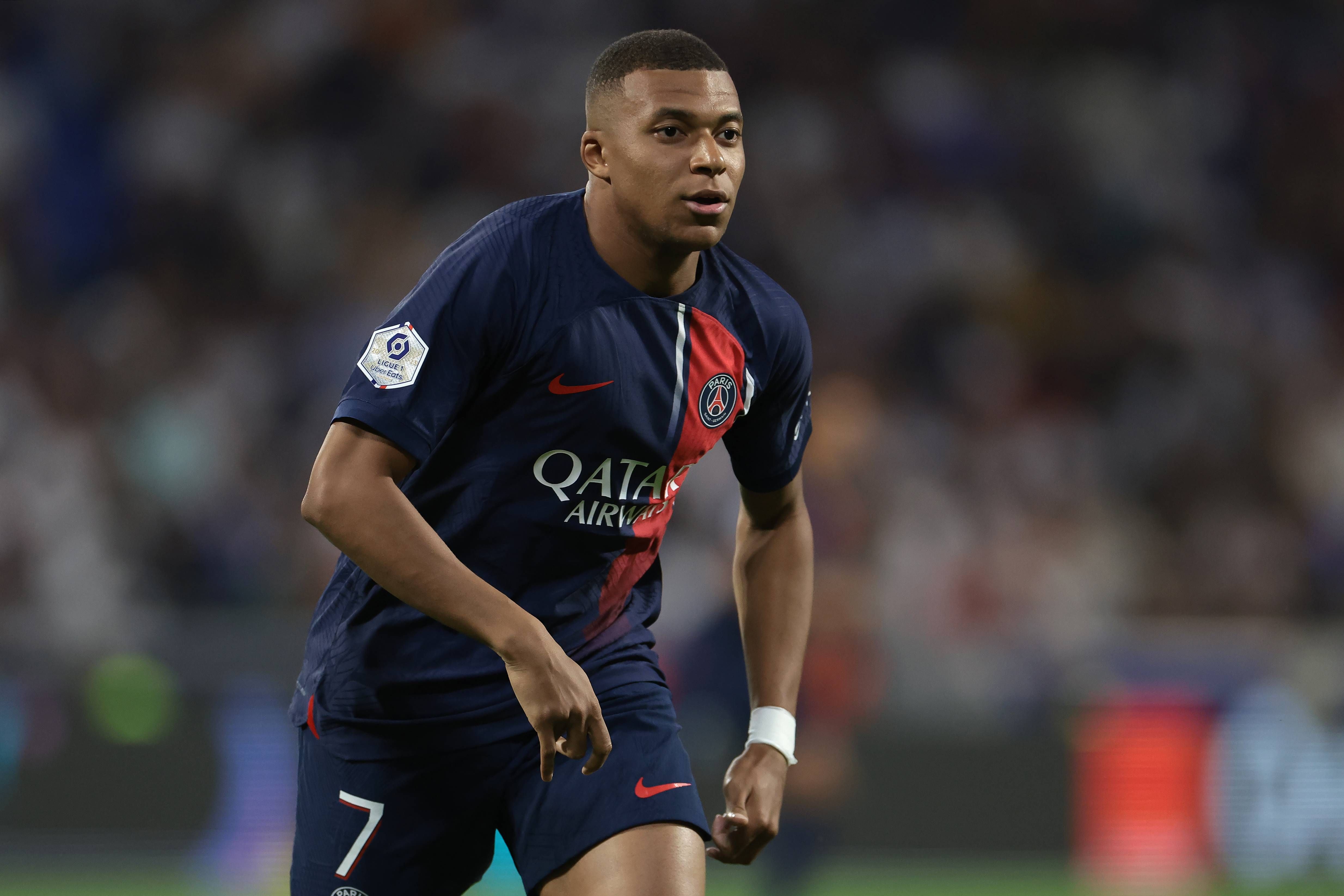 Kylian Mbappé, en un partido del PSG.
