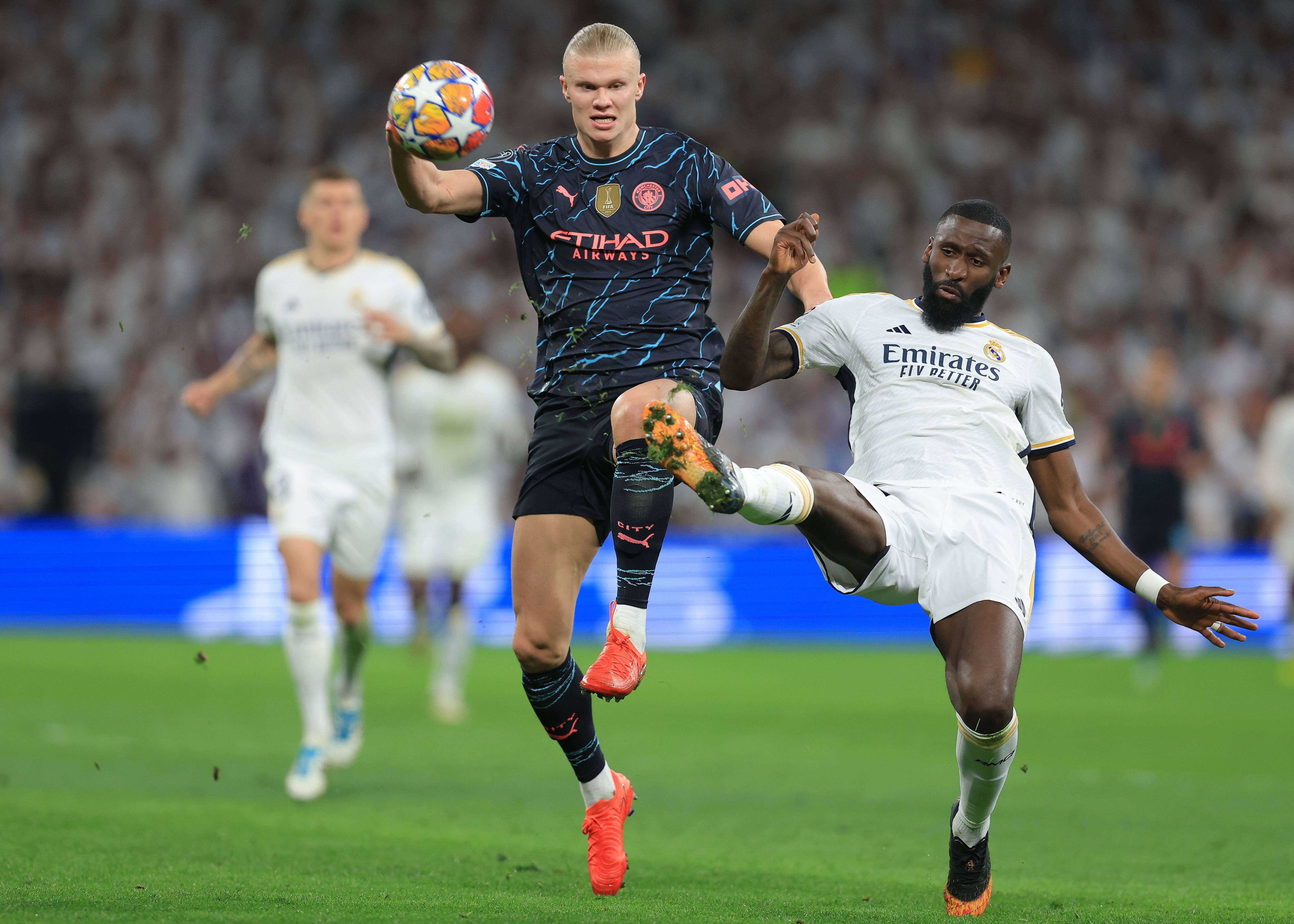  Rüdiger secó a Haaland en el Real Madrid -Manchester City (Cordon Press)