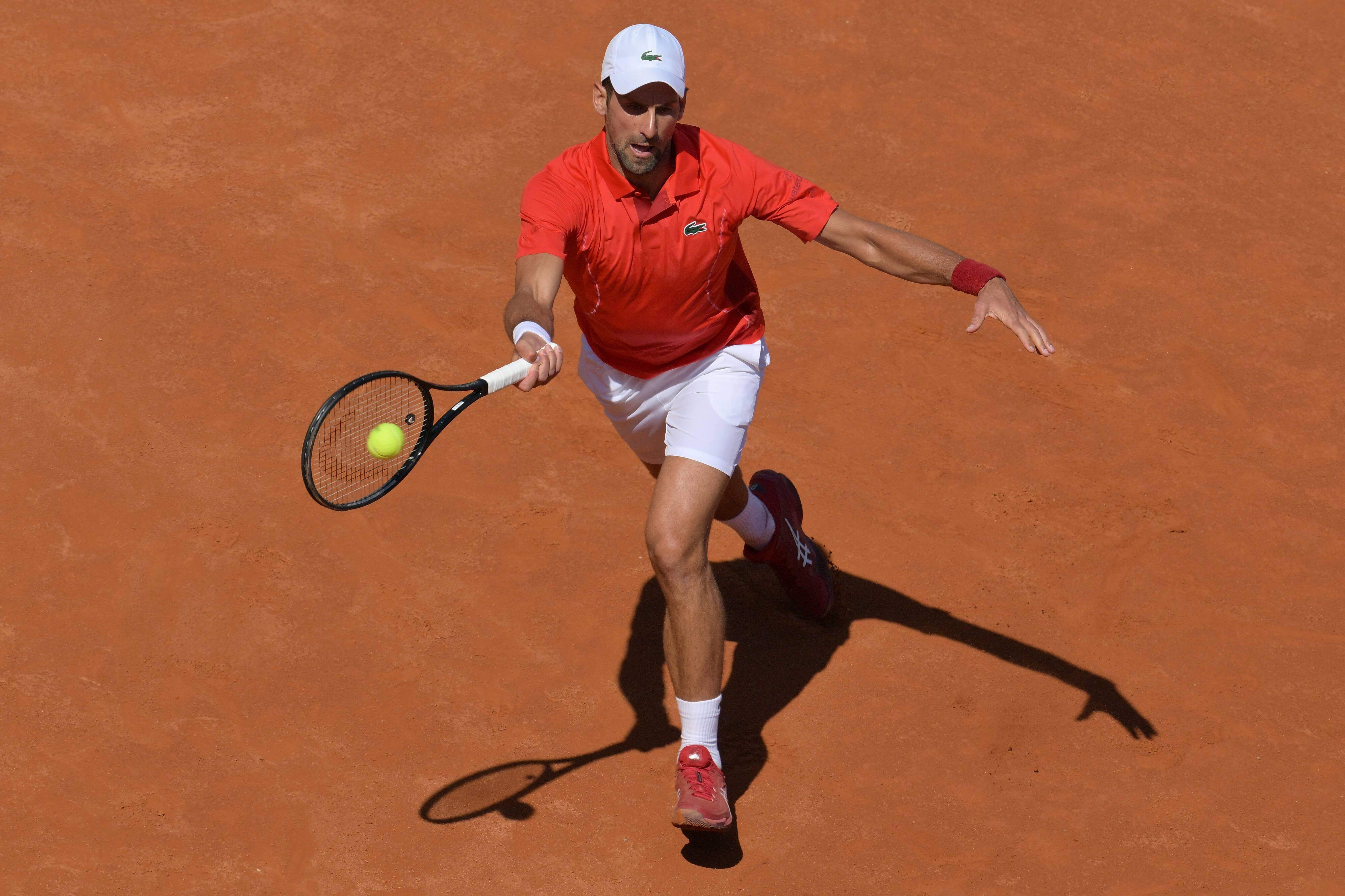 Novak Djokovic durante el Masters 1000 de Roma (Cordon Press)