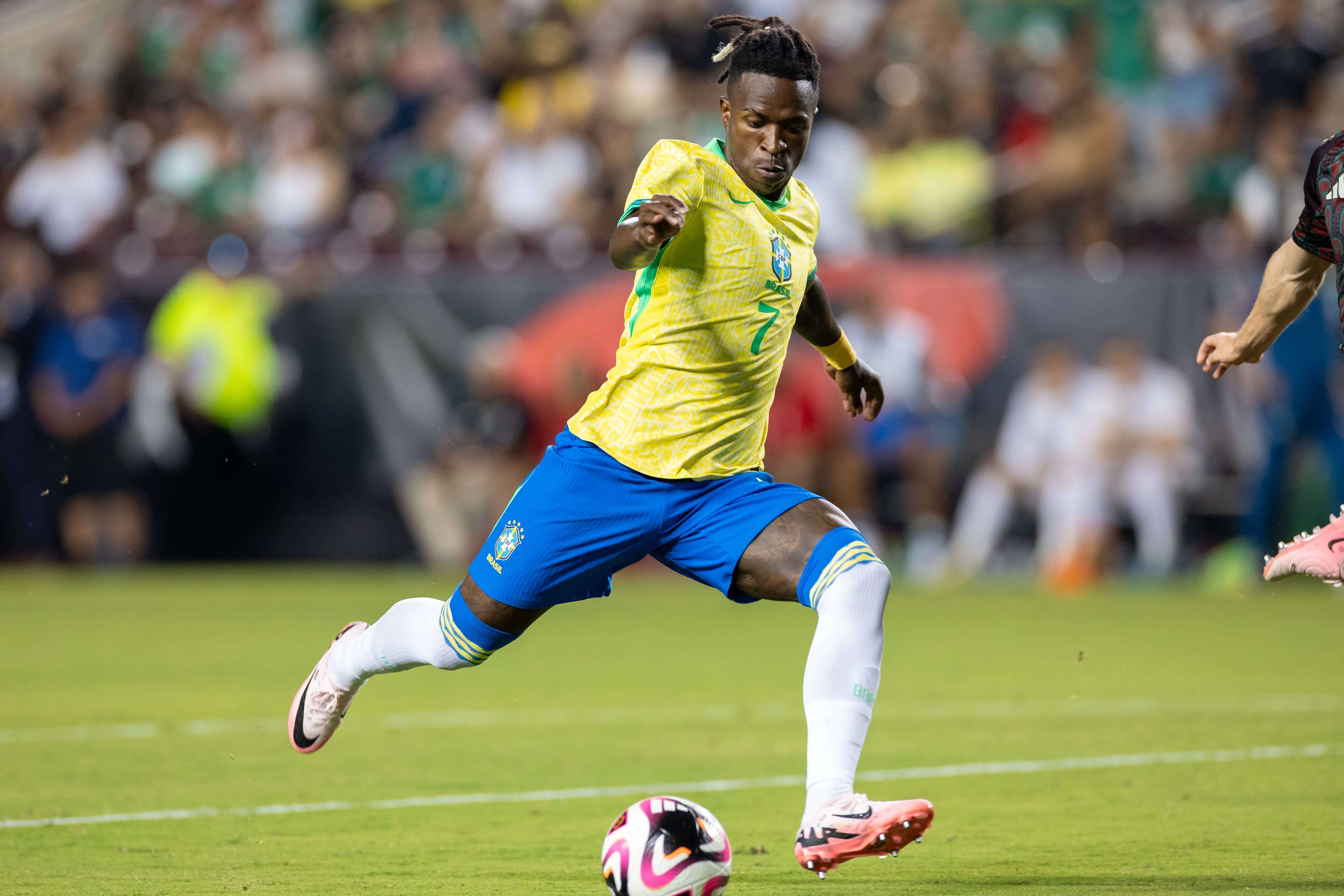 Vinicius Júnior, en un partido con Brasil.