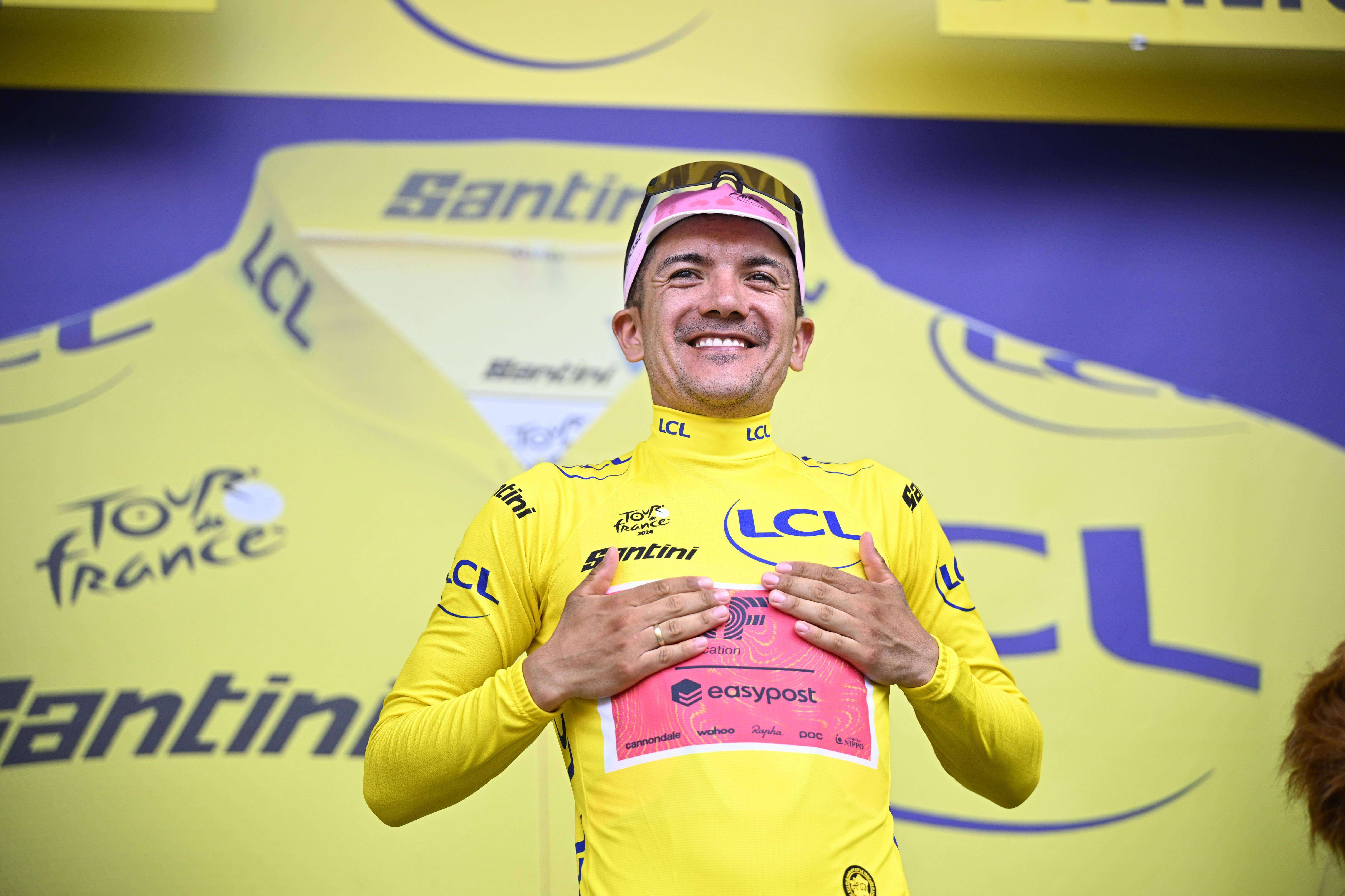  Richard Carapaz, en el Tour de Francia.