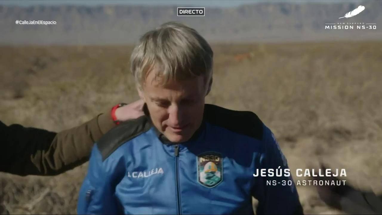 La imagen de Jesús Calleja nada más aterrizar