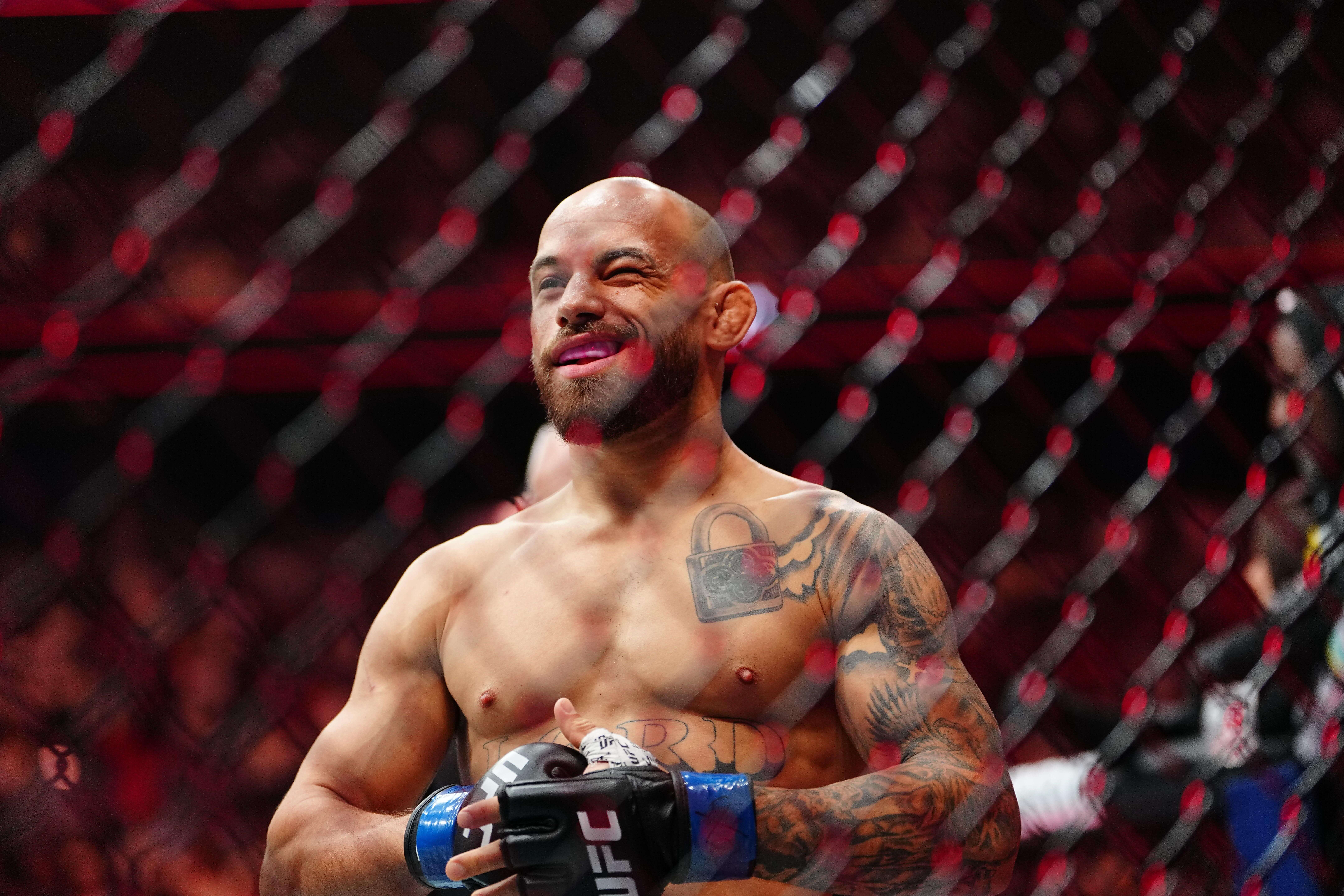 Jean Silva tras ganar un combate en la UFC (Cordon Press)