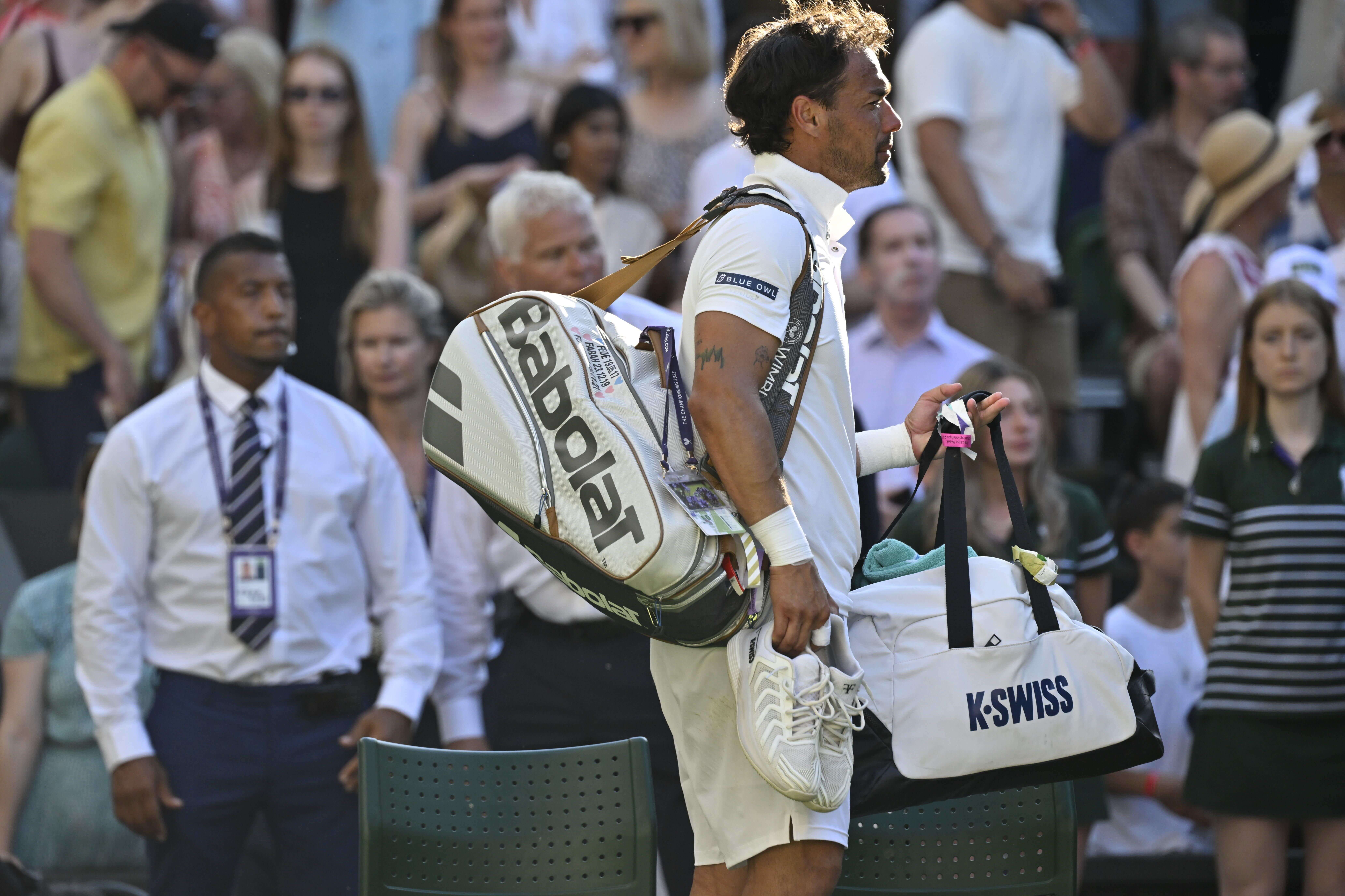 Fabio Fognini, tras el partido con Alcaraz (FOTO: Cordón Press).