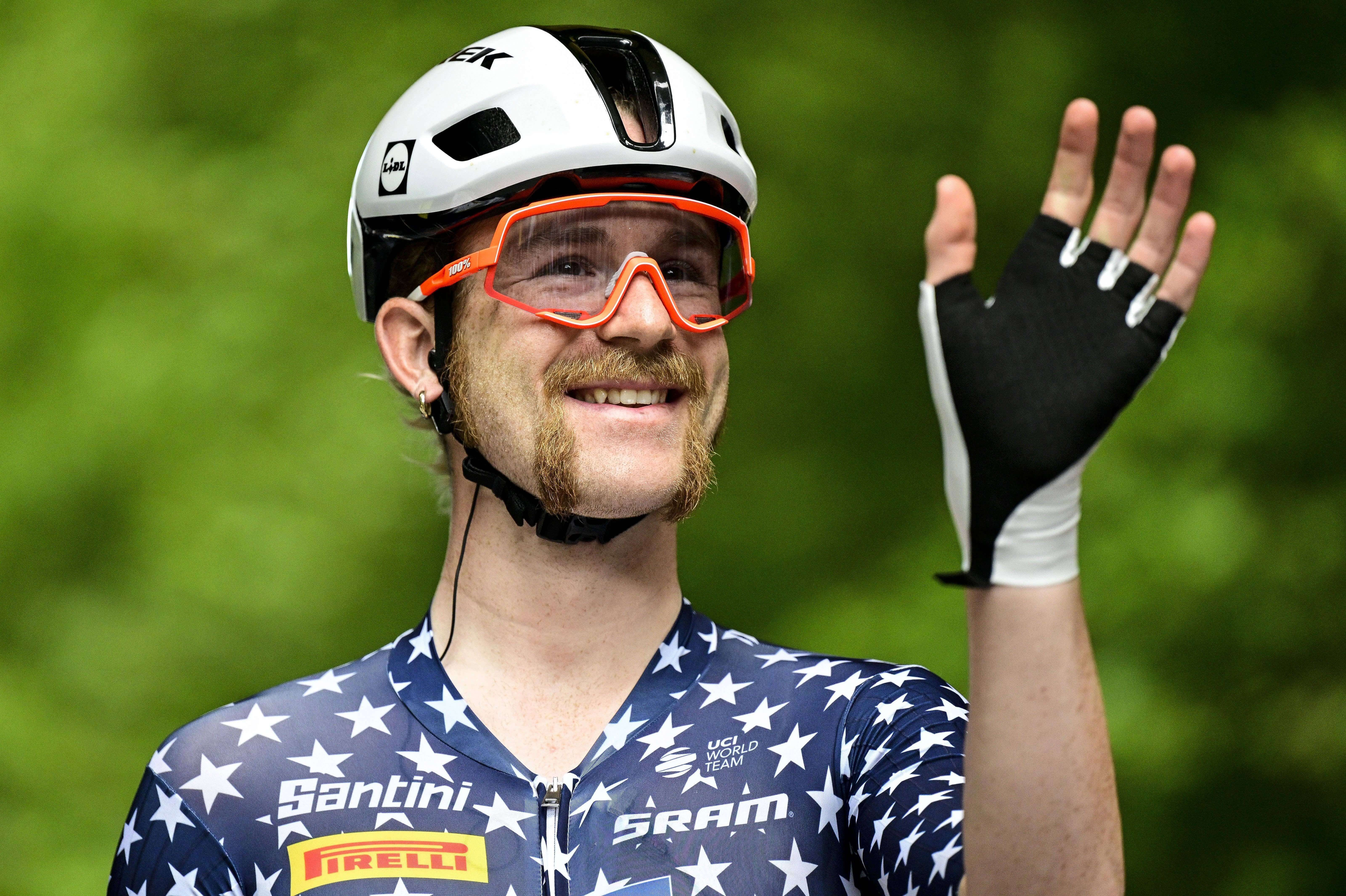  Quinn Simmons, durante el Tour de Francia 2025.