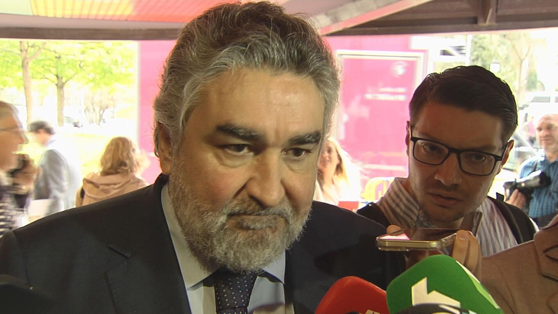 Uribes, antes de un acto de inauguración del Campus de Del Bosque