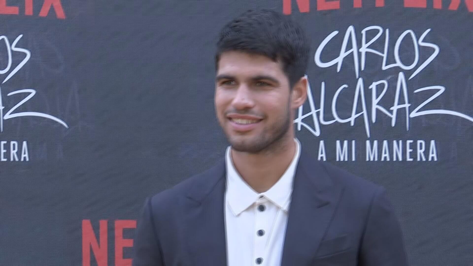 Carlos Alcaraz en la presentación de su documental (ElDesmarque)