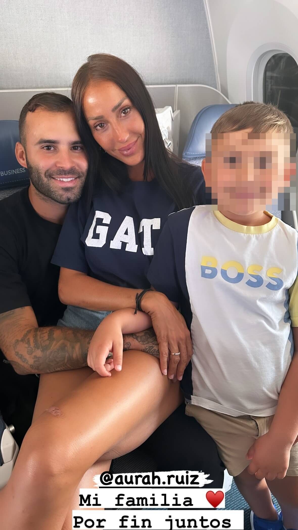  El reencuentro de Jesé Rodríguez y su hijo con Aurah Ruiz (Instagram: @jeserodriguez10)