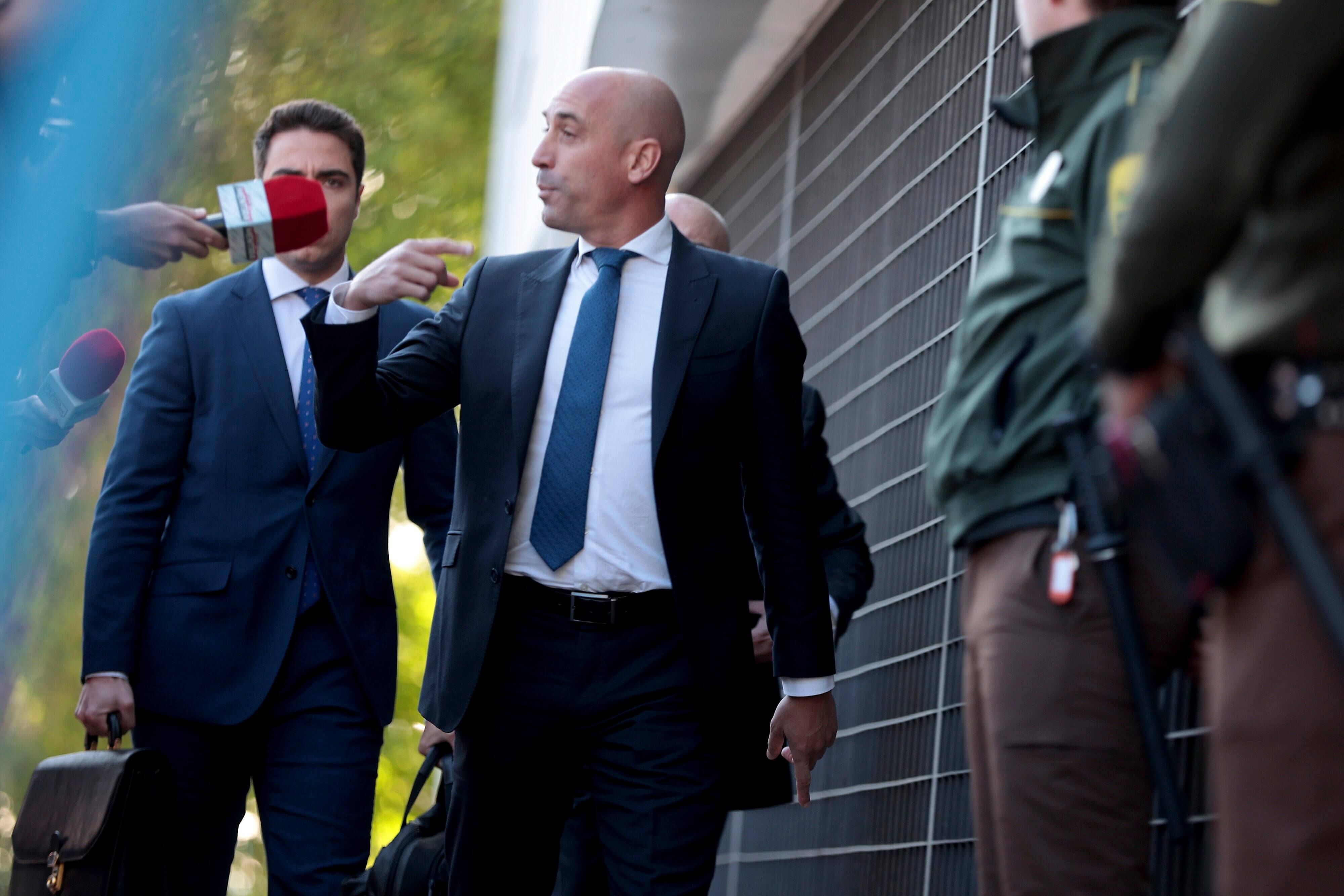 Luis Rubiales, en su llegada a sus juzgados.