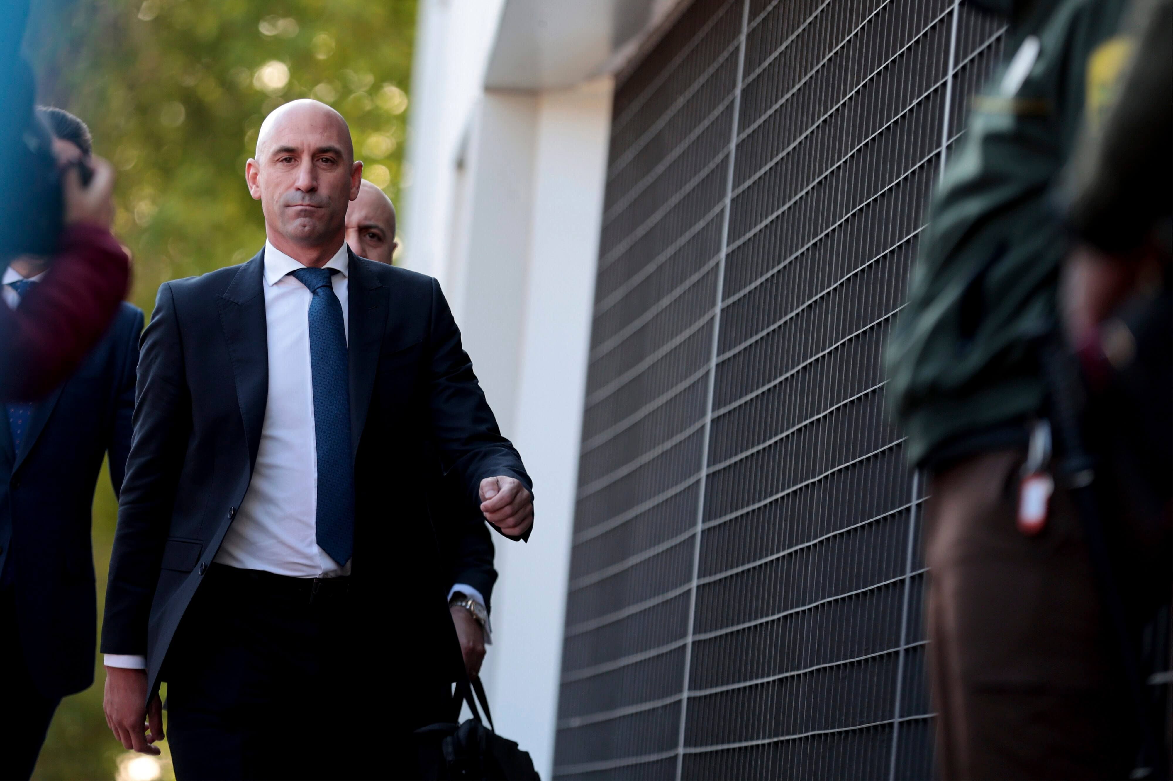 Luis Rubiales, en su llegada a sus juzgados.