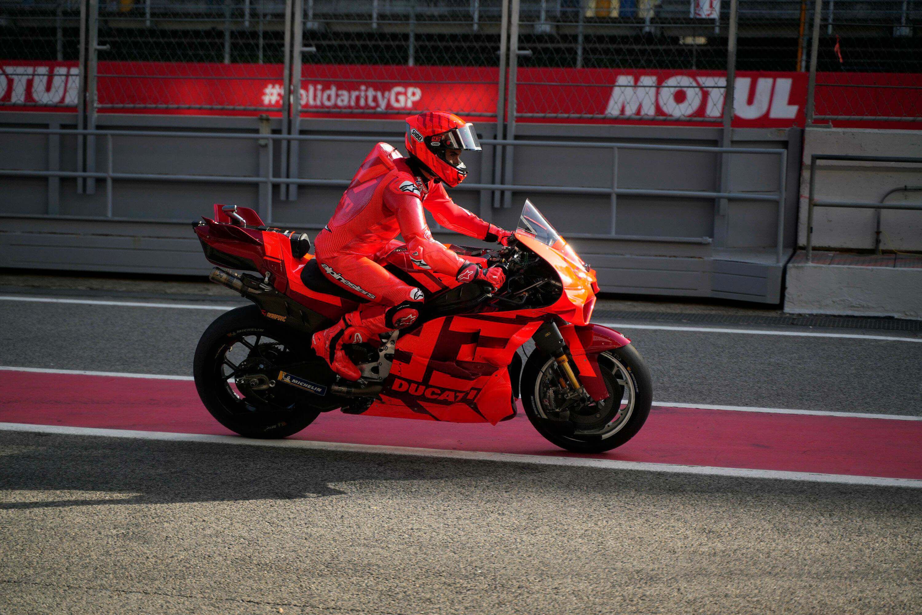  Marc Márquez en los primeros test con Ducati