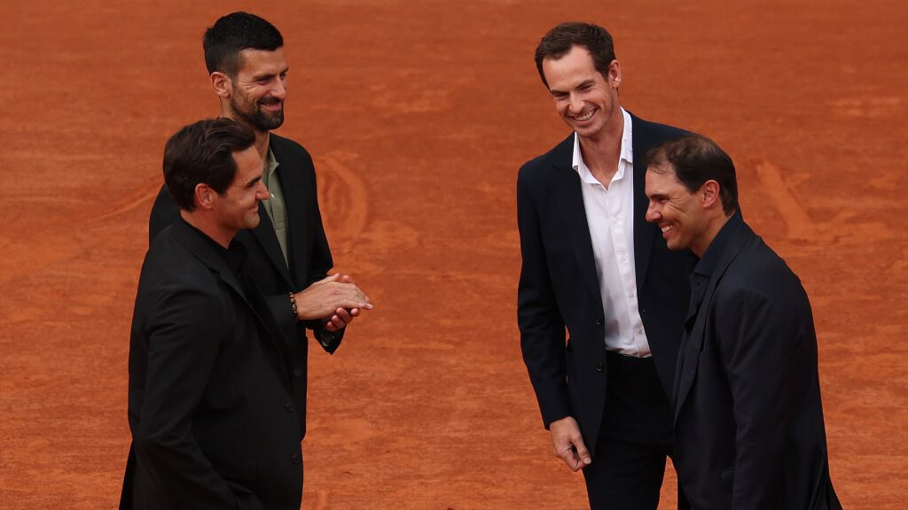 Djokovic, Federer, Murray y Nadal en Roland Garros (Movistar)