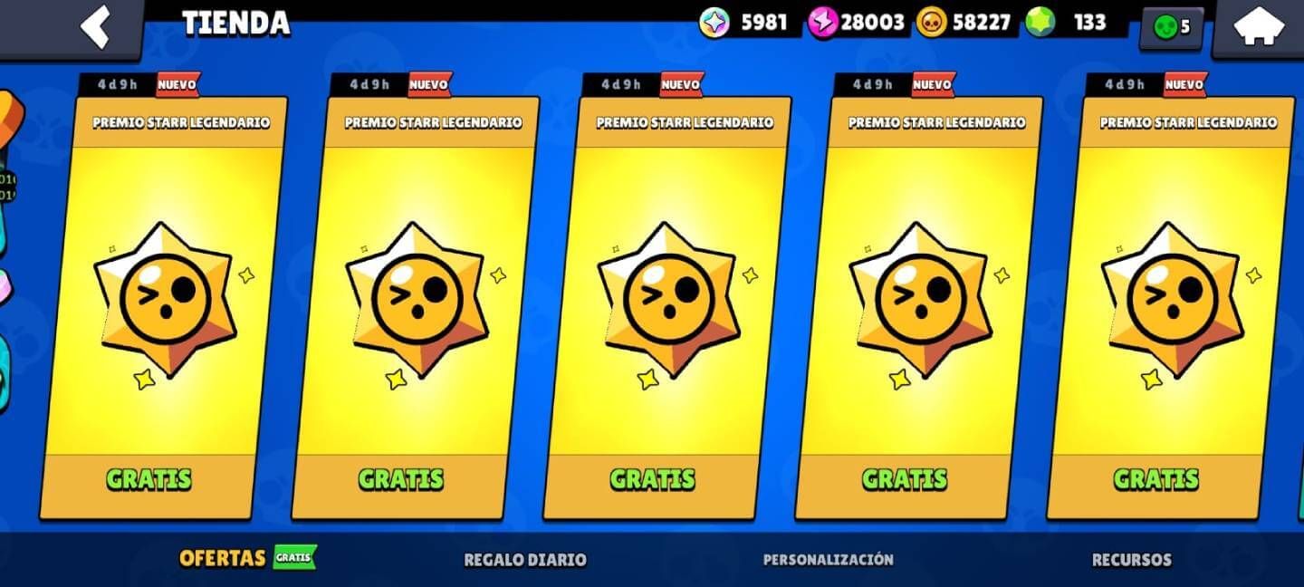  Los cinco Premios Starr gratis legendarios del último evento en Brawl Stars