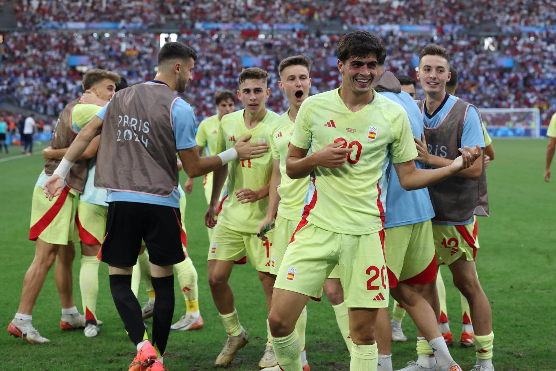 Juanlu celebrando su gol ante Marruecos (Foto: Cordon Press)