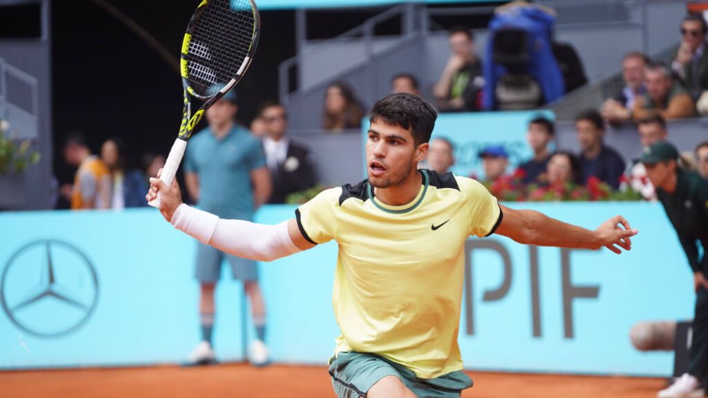 Carlos Alcaraz, durante el partido ante Struff (Fuente: Cordon Press)