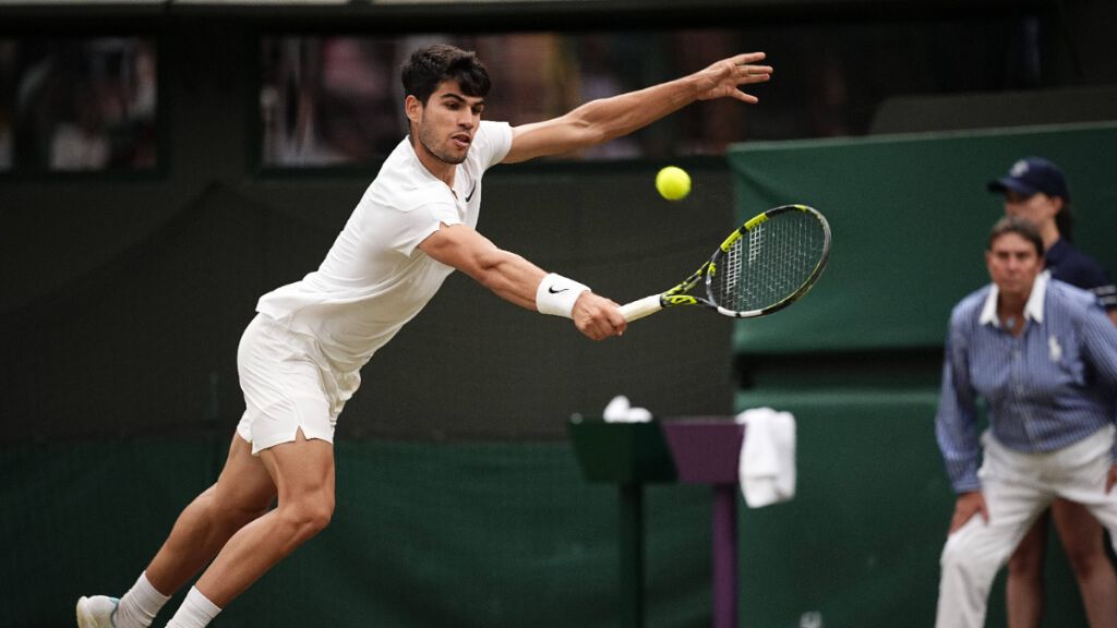 Carlos Alcaraz durante el partido ante Paul (Fuente: Cordon Press)