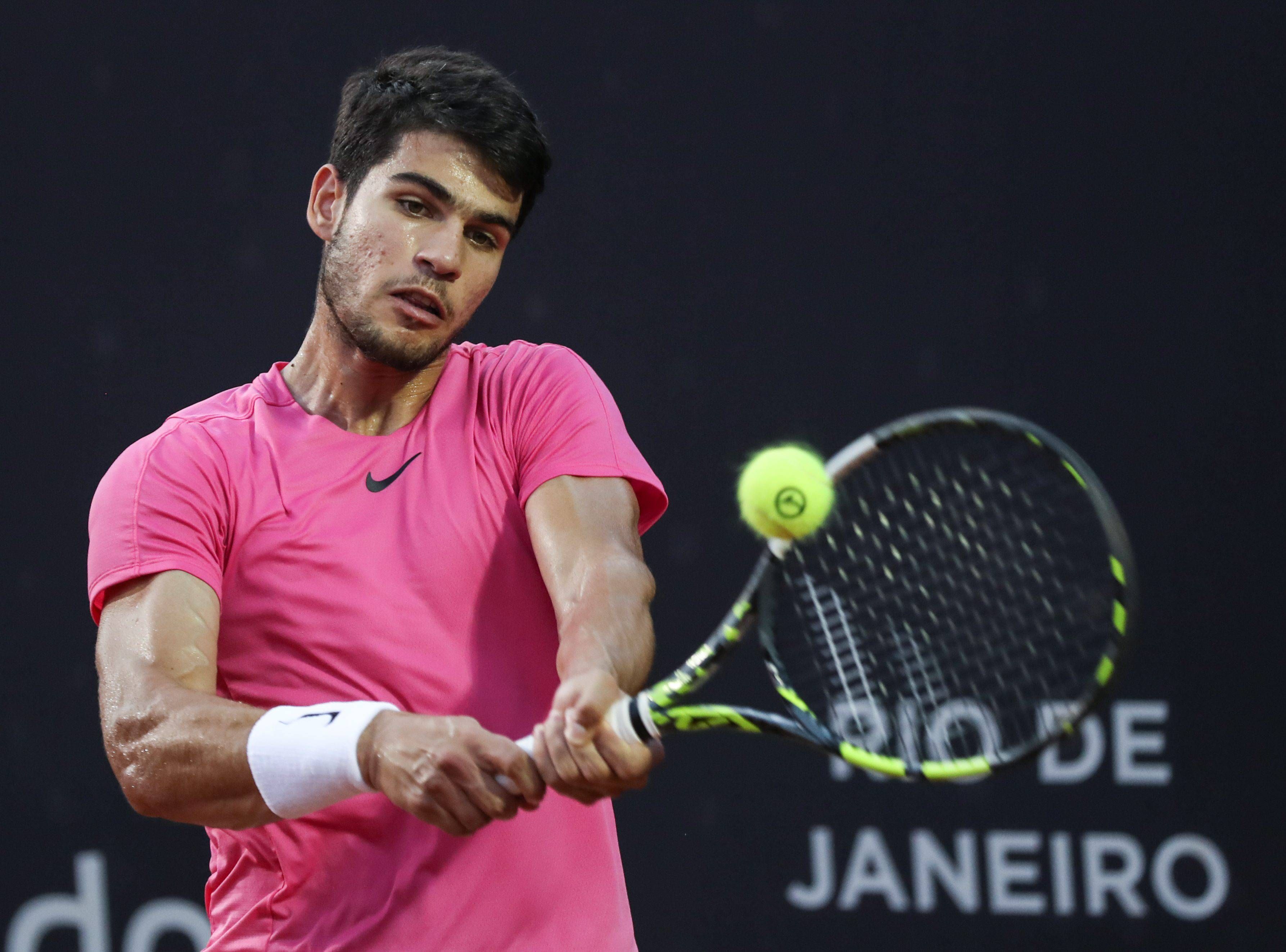 Carlos Alcaraz, en la final de Rio de Janeiro 2023 ante Norrie.