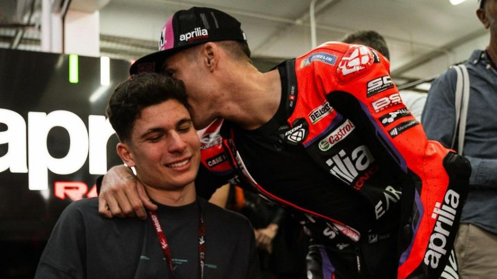  Aleix Espargaró y Carlos Tatay. (Instragram)