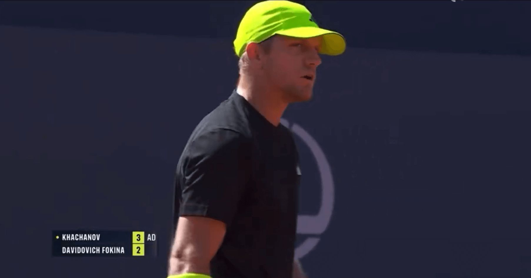  Alejandro Davidovich, en su partido ante Khachanov.