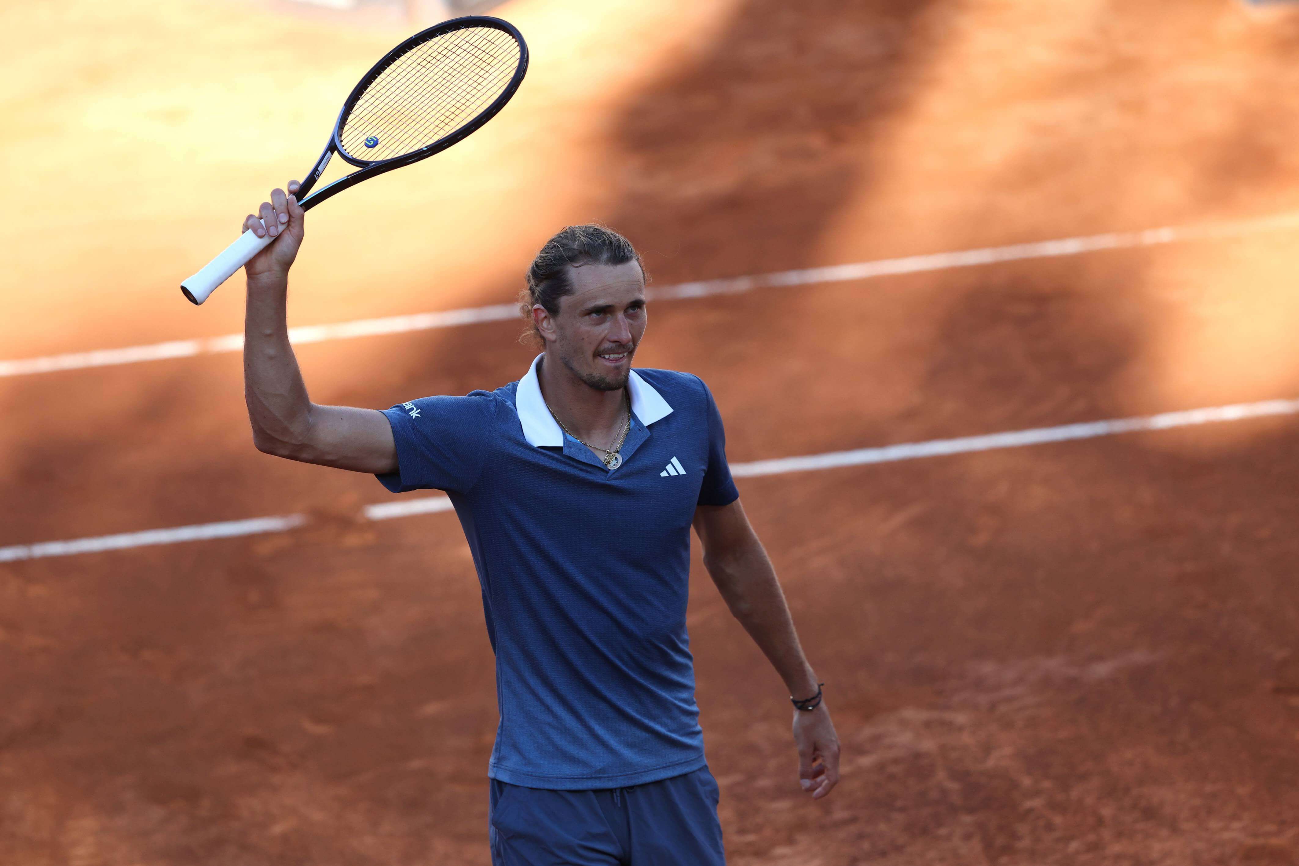 Alexander Zverev festeja un triunfo en Roma.