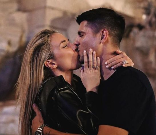  Alice Campello y Álvaro Morata en la Fontana Di Trevi (@alicecampello)