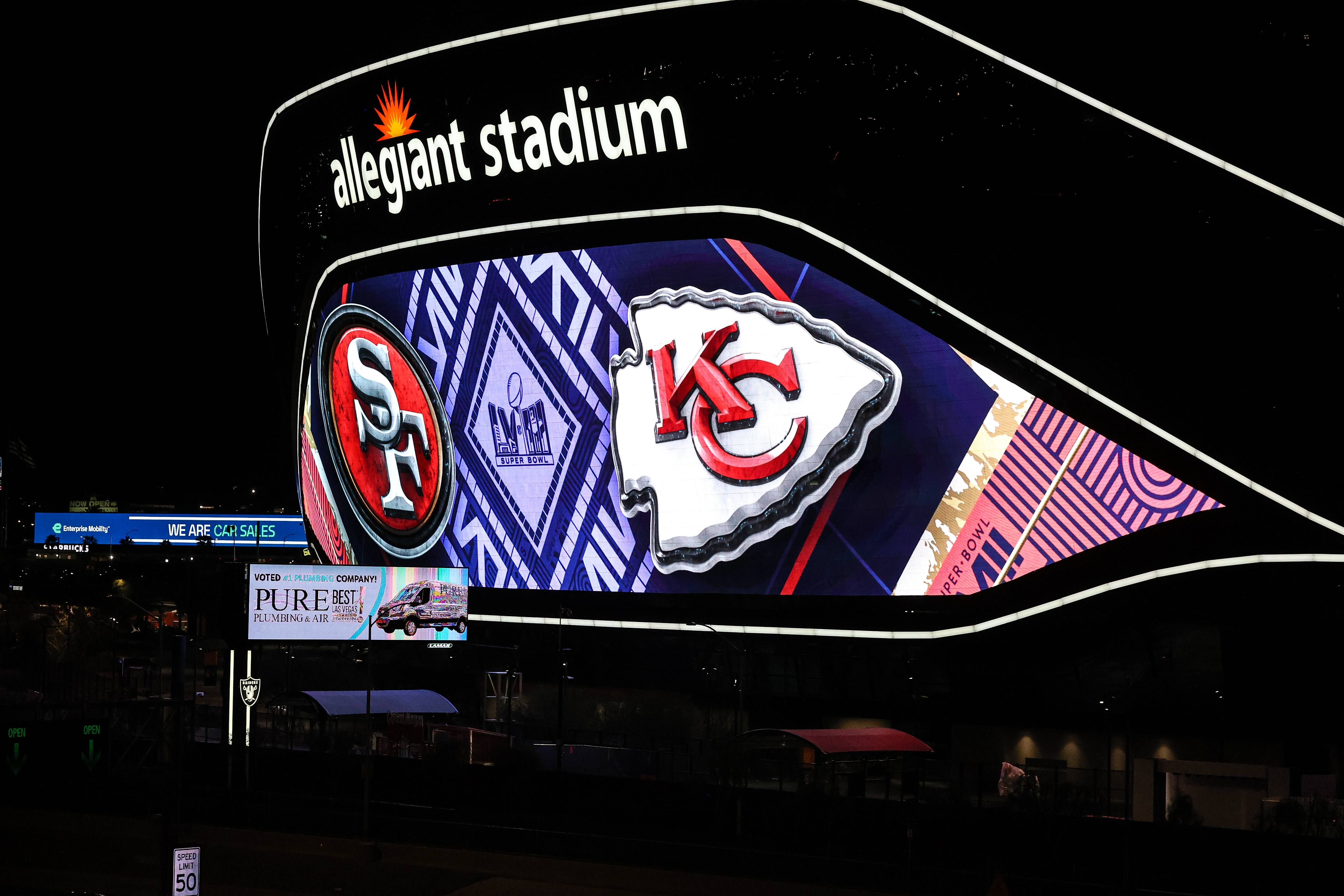  Allegiant Stadium, estadio donde se jugará la final de la Super Bowl..