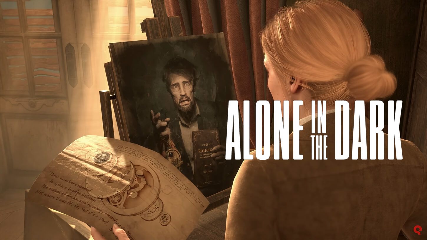  Emily contempla el retrato de Hartwood en Alone in the Dark