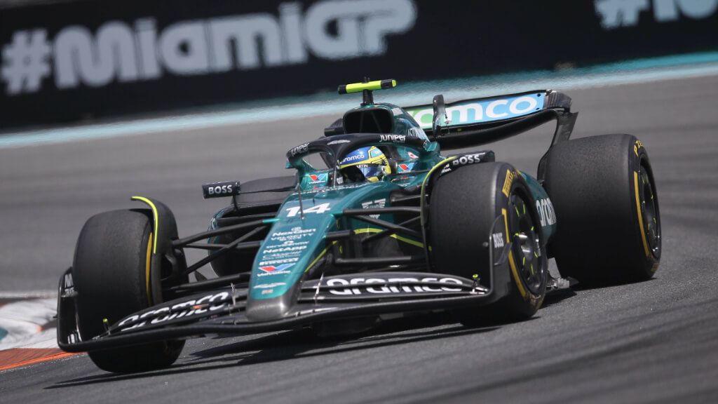  Fernando Alonso, en el GP de Miami.