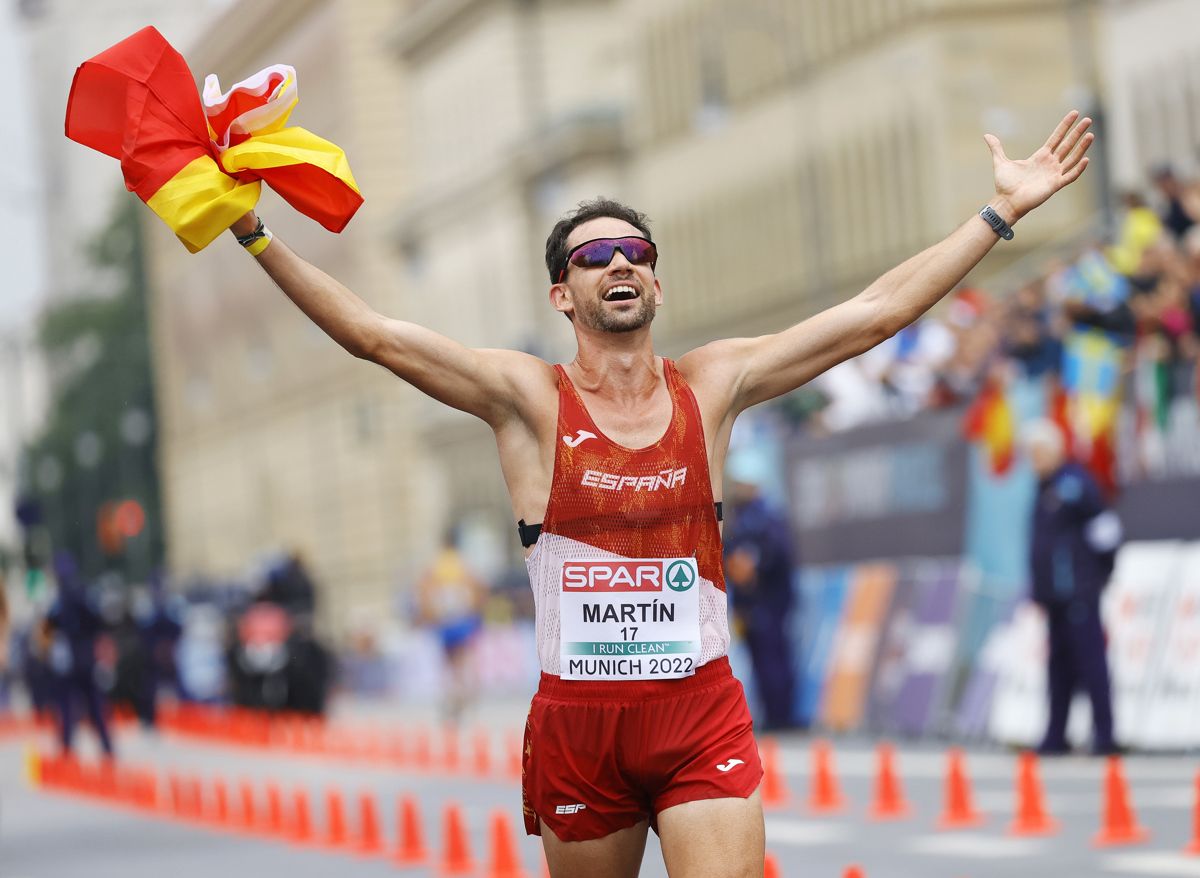  Álvaro Martín, oro en el Europeo 2022 en los 20 km. marcha.