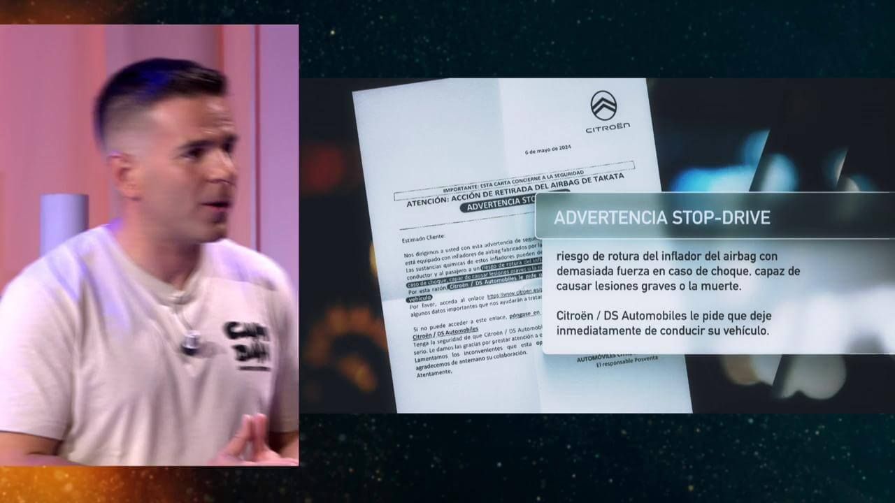 Ángel Gaitán avisa sobre algunos airbags defectuosos (foto: Captura programa Horizonte).