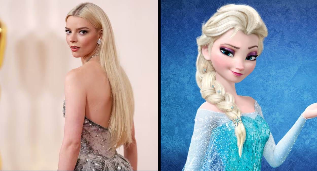 Anya Taylor-Joy y Elsa, de Frozen