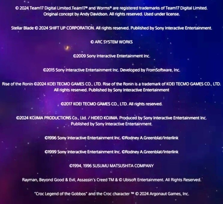 Los títulos de crédito de Astro Bot revelan posibles juegos para aparecer en el DLC.