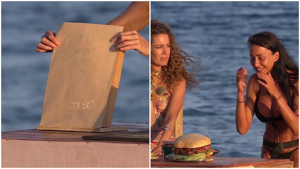  Aurah Ruiz y la hamburguesa que eligió ('Supervivientes', Telecinco)