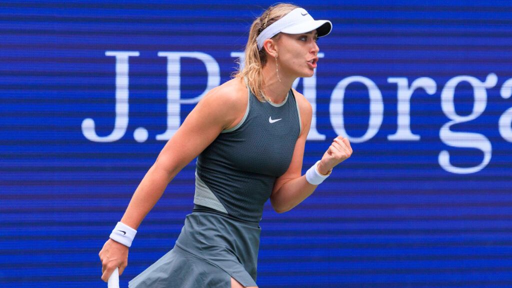  Paula Badosa celebrando un punto del US Open (Cordon Press)