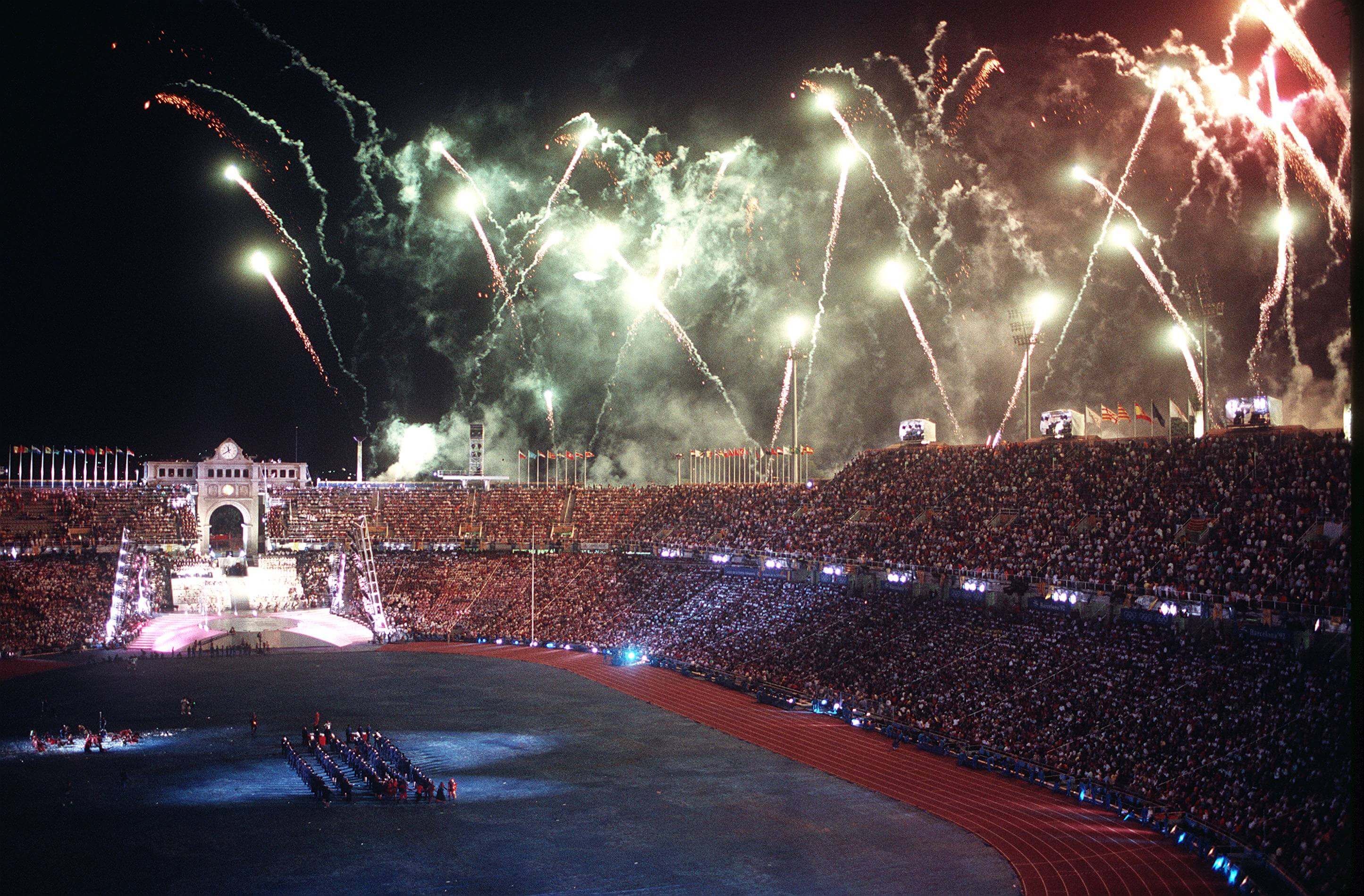  Ceremonia de clausura en Barcelona'92
