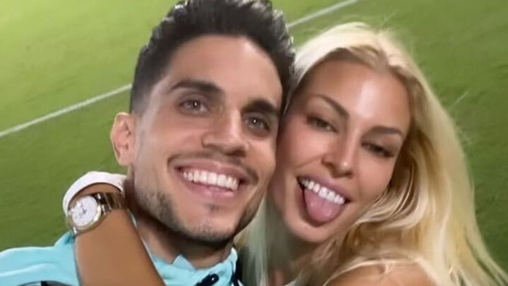  Marc Bartra y Jessica Goicoechea.