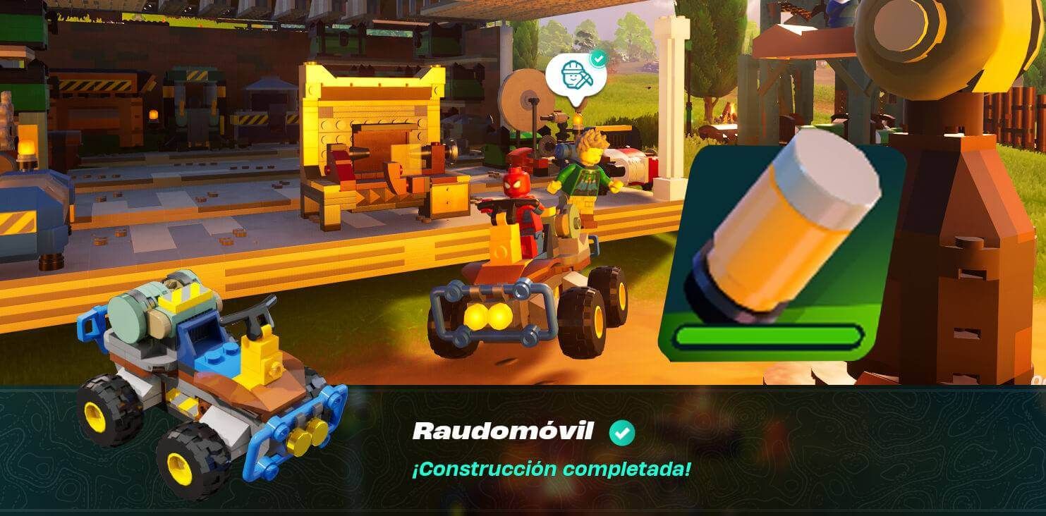  Las baterías de los vehículos en LEGO Fortnite